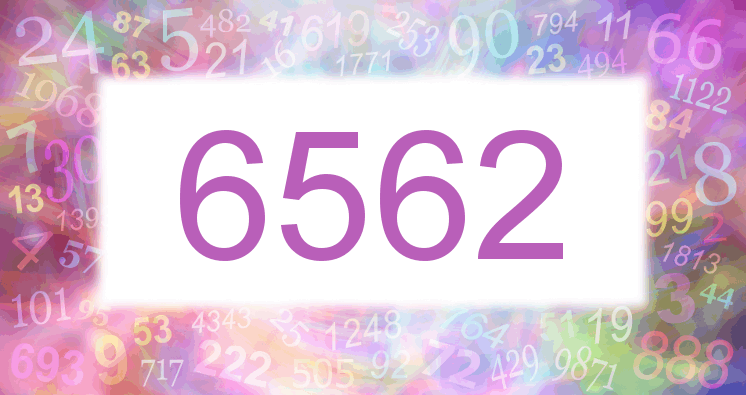 Träume mit einer Nummer 6562 rosa Bild