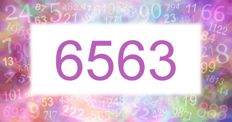 Träume mit einer Nummer 6563 rosa Bild