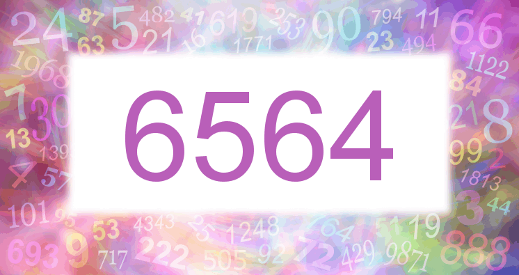 Träume mit einer Nummer 6564 rosa Bild