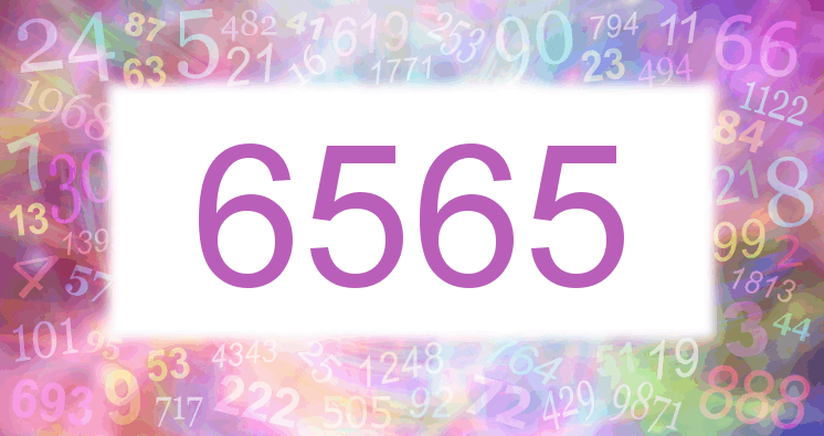 Träume mit einer Nummer 6565 rosa Bild