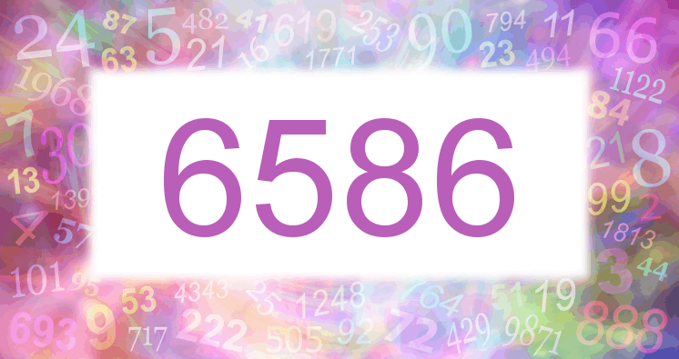 Träume mit einer Nummer 6586 rosa Bild
