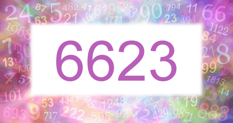 Träume mit einer Nummer 6623 rosa Bild