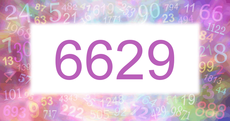 Träume mit einer Nummer 6629 rosa Bild