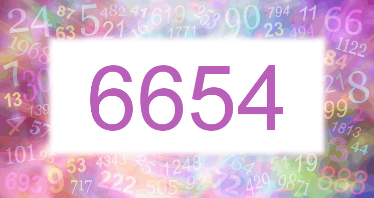 Dreams about number 6654