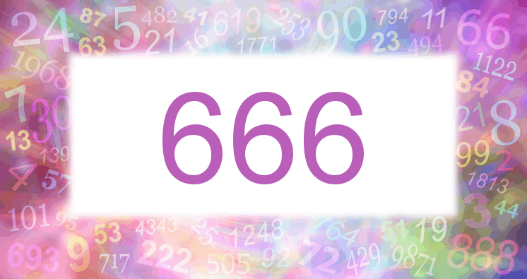 Träume mit einer Nummer 666 rosa Bild