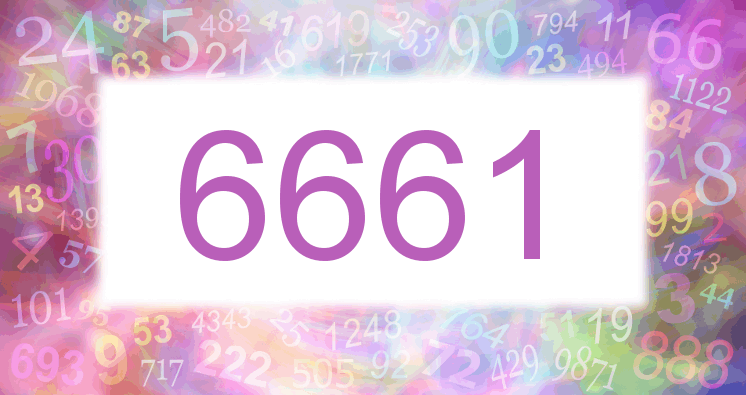 Träume mit einer Nummer 6661 rosa Bild
