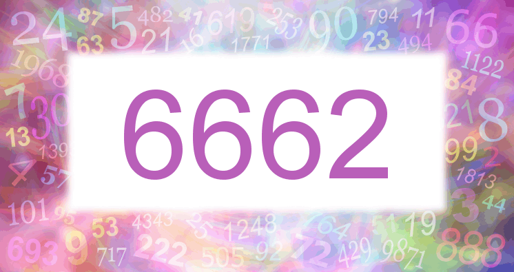 Träume mit einer Nummer 6662 rosa Bild