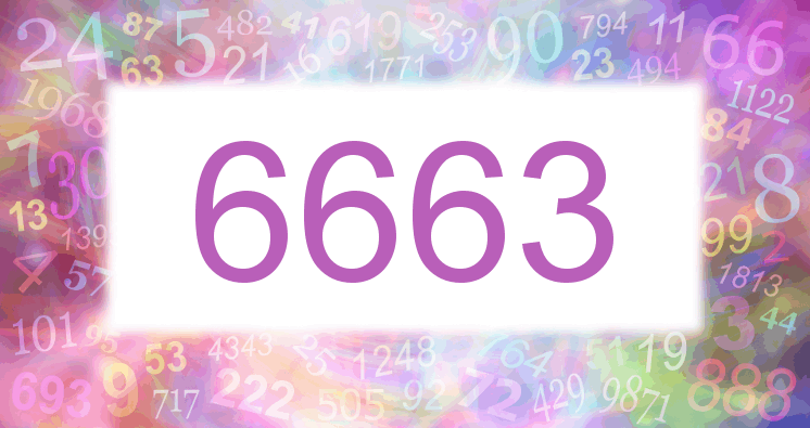 Träume mit einer Nummer 6663 rosa Bild