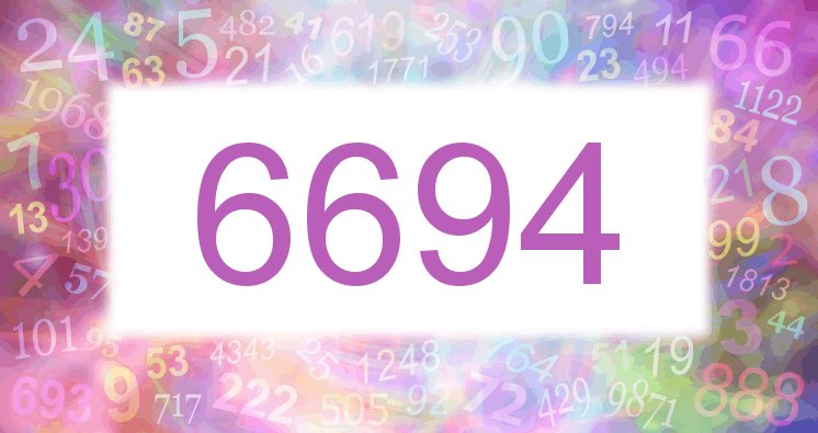 Dreams about number 6694