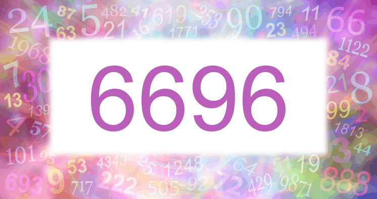 Träume mit einer Nummer 6696 rosa Bild