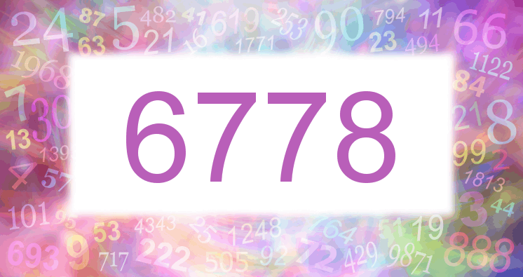 Träume mit einer Nummer 6778 rosa Bild