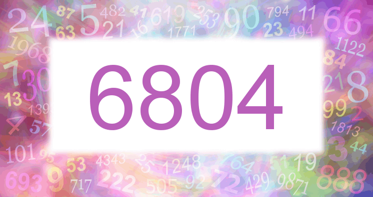 Träume mit einer Nummer 6804 rosa Bild