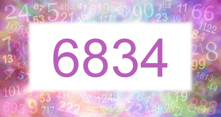 Dreams about number 6834