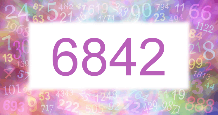 Träume mit einer Nummer 6842 rosa Bild