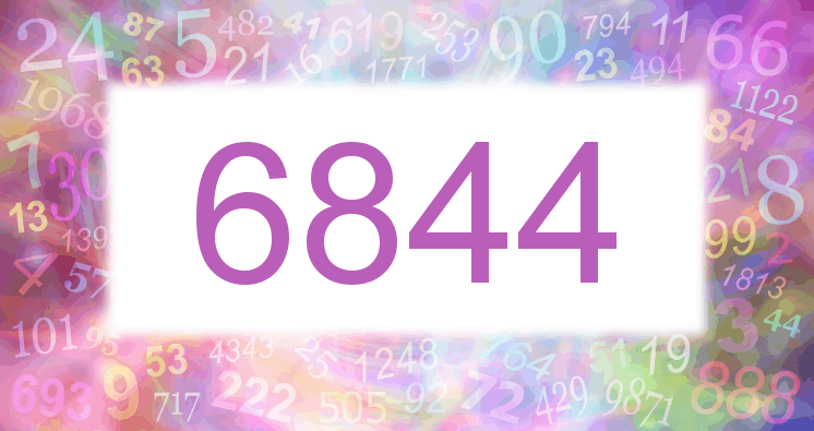 Träume mit einer Nummer 6844 rosa Bild