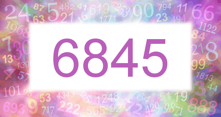 Träume mit einer Nummer 6845 rosa Bild