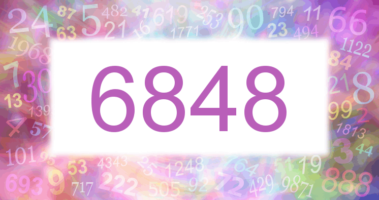 Träume mit einer Nummer 6848 rosa Bild