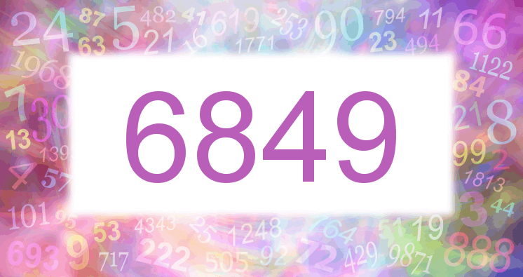 Träume mit einer Nummer 6849 rosa Bild