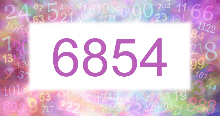 Dreams about number 6854