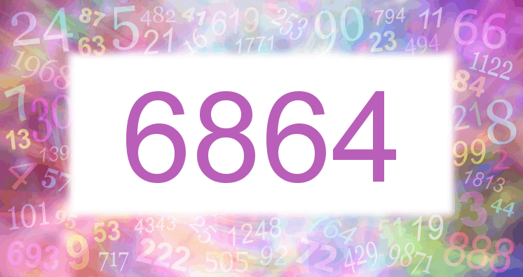 Träume mit einer Nummer 6864 rosa Bild