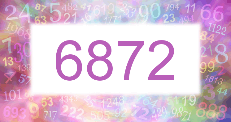 Dreams about number 6872