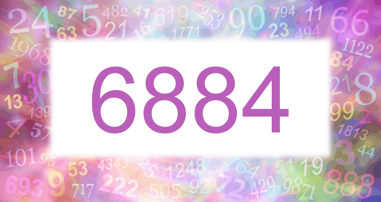 Träume mit einer Nummer 6884 rosa Bild