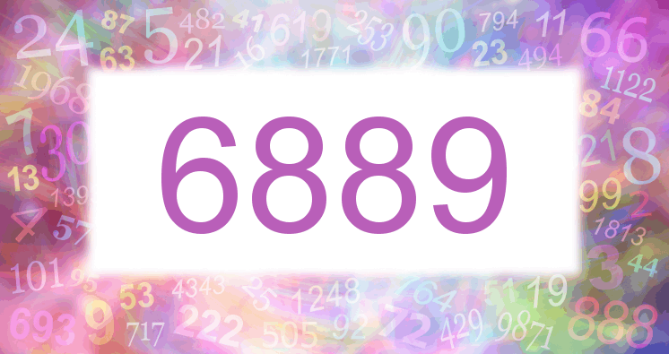 Träume mit einer Nummer 6889 rosa Bild