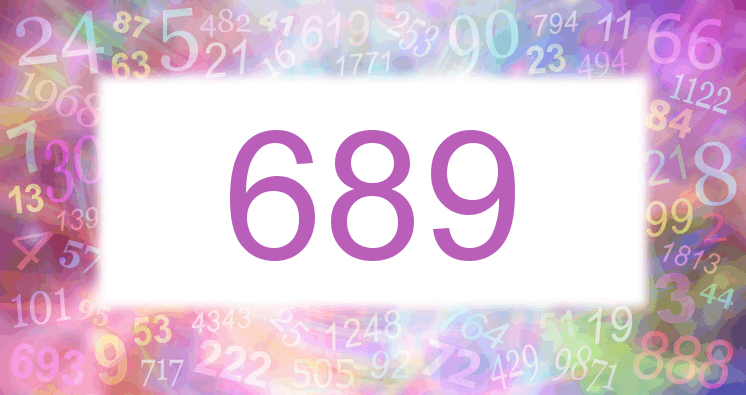 Träume mit einer Nummer 689 rosa Bild