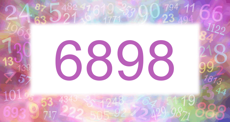 Träume mit einer Nummer 6898 rosa Bild