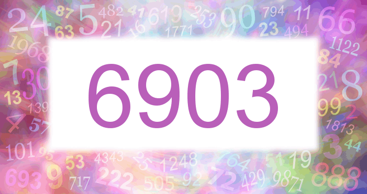 Träume mit einer Nummer 6903 rosa Bild
