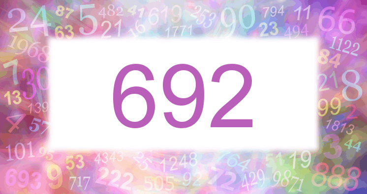 Träume mit einer Nummer 692 rosa Bild