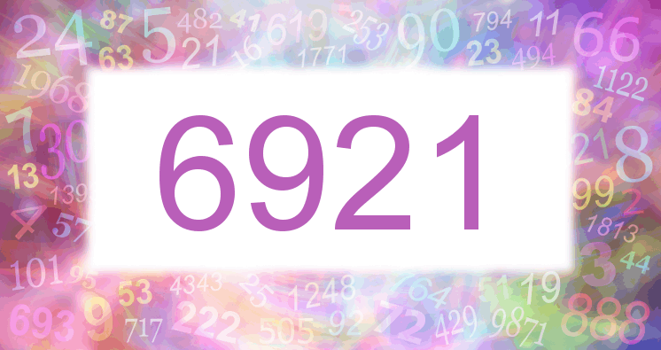Träume mit einer Nummer 6921 rosa Bild