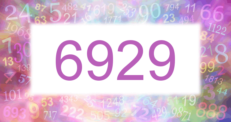 Träume mit einer Nummer 6929 rosa Bild