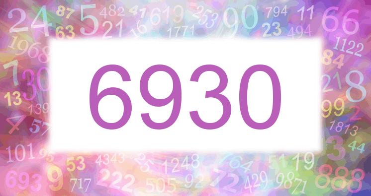 Träume mit einer Nummer 6930 rosa Bild