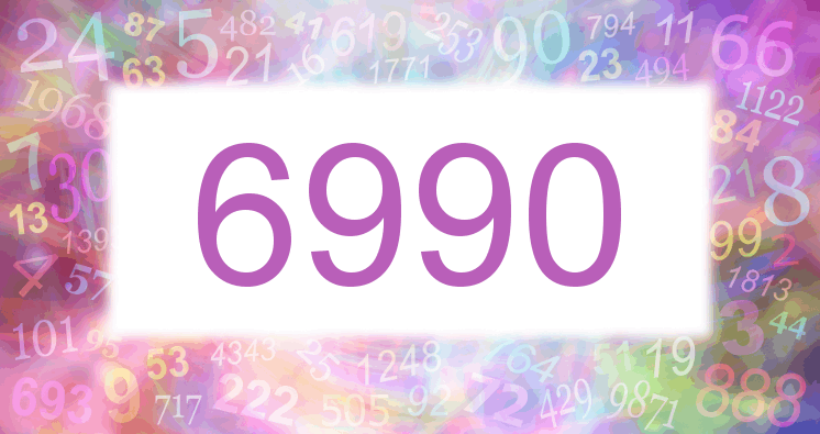 Träume mit einer Nummer 6990 rosa Bild