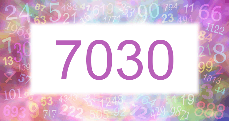 Träume mit einer Nummer 7030 rosa Bild