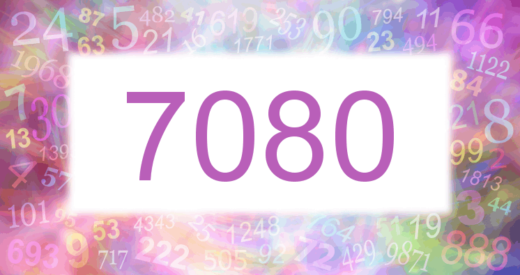 Träume mit einer Nummer 7080 rosa Bild