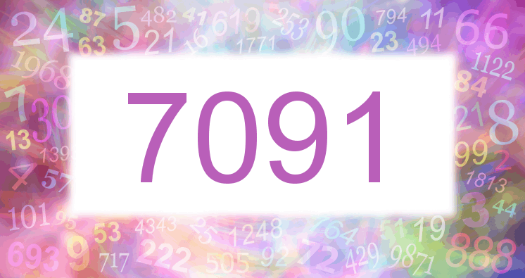 Träume mit einer Nummer 7091 rosa Bild