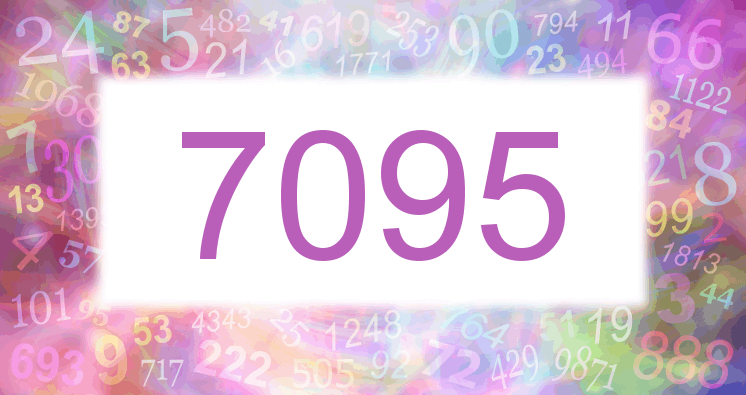 Träume mit einer Nummer 7095 rosa Bild