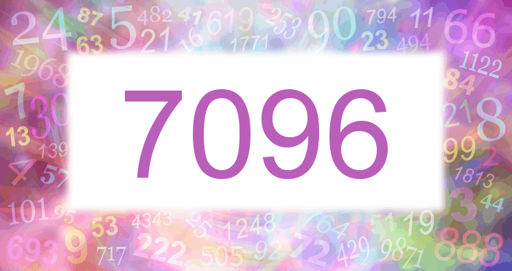 Träume mit einer Nummer 7096 rosa Bild