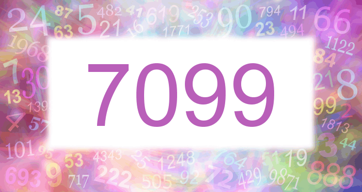 Träume mit einer Nummer 7099 rosa Bild