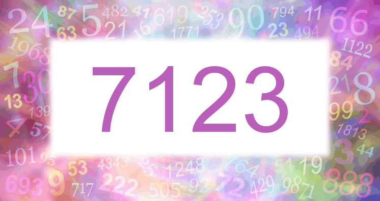 Dreams about number 7123