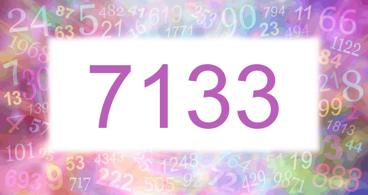 Träume mit einer Nummer 7133 rosa Bild