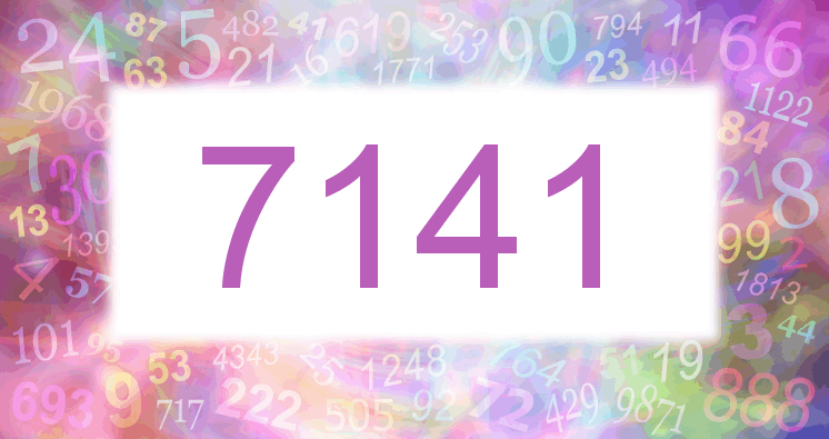 Träume mit einer Nummer 7141 rosa Bild