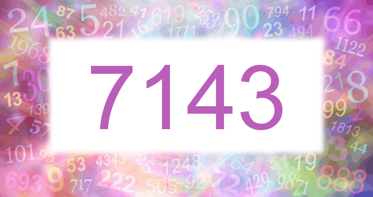 Träume mit einer Nummer 7143 rosa Bild