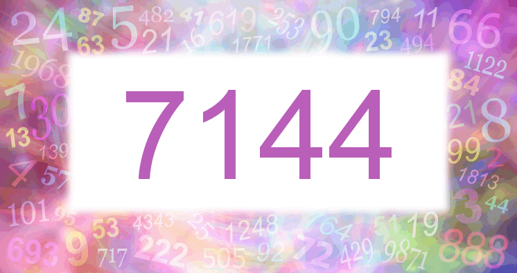 Träume mit einer Nummer 7144 rosa Bild