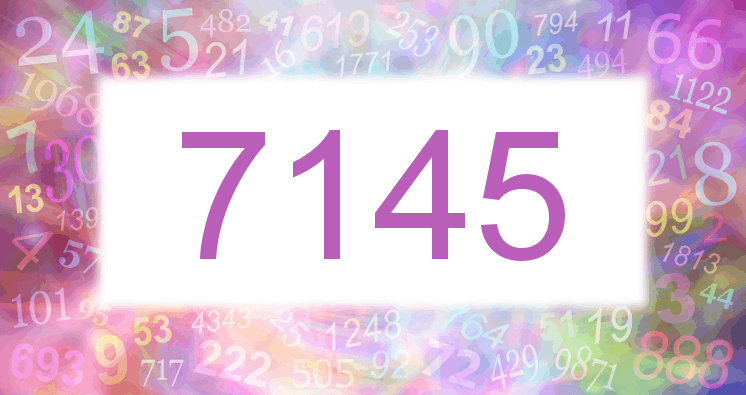 Träume mit einer Nummer 7145 rosa Bild