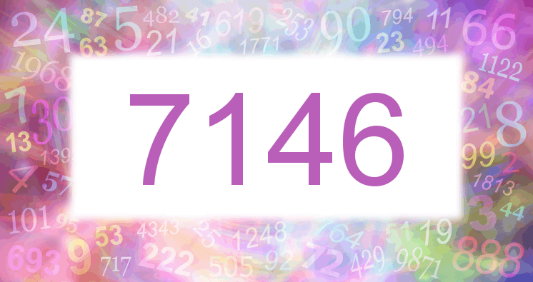 Träume mit einer Nummer 7146 rosa Bild