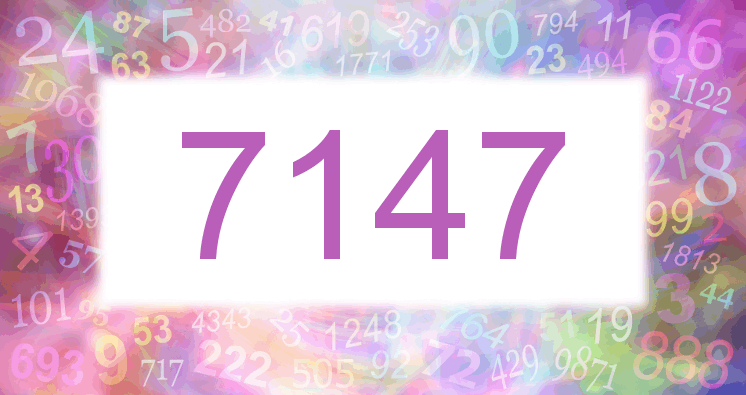 Träume mit einer Nummer 7147 rosa Bild