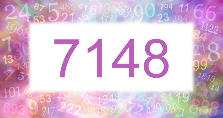 Träume mit einer Nummer 7148 rosa Bild